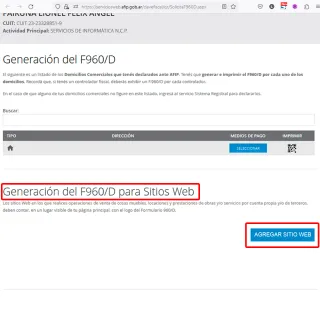 Generación de F960 para su sitio web