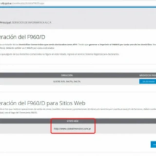 Sitio Web agregado