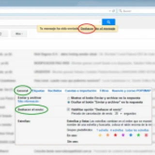 Foto de Nueva funcionalidad de Gmail: Ahora ofrece por segundos un enlace para cancelar el envío de un mail.